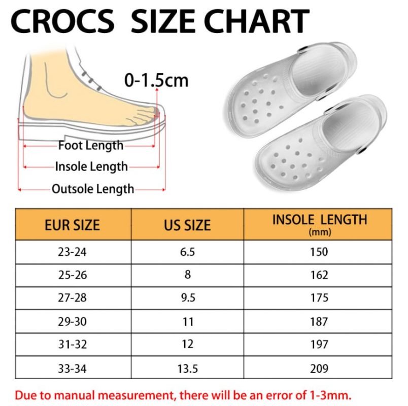 Crocs Kids Size Chart